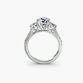 Three-Stone with Pavé Band 3