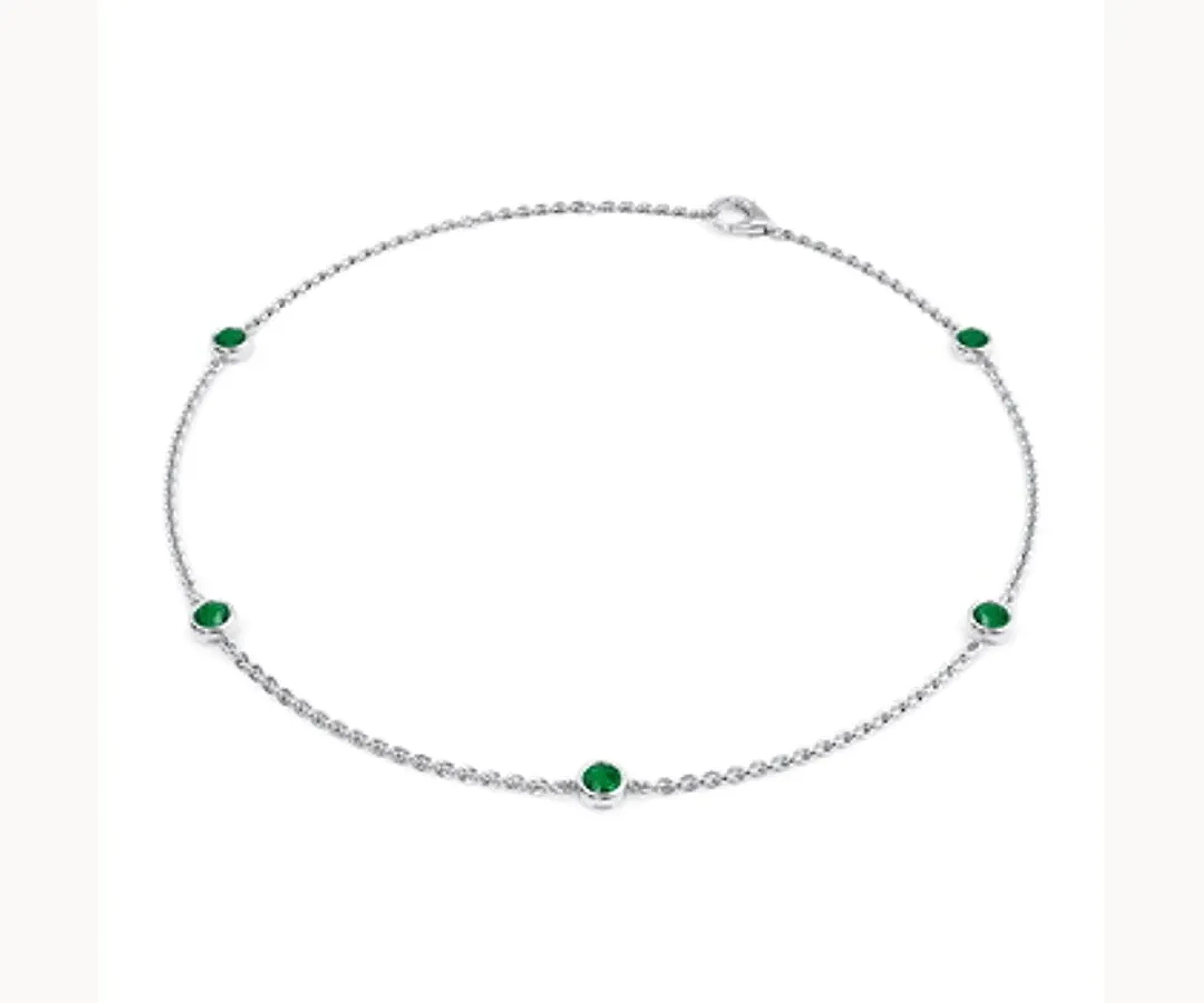 Vaupés · Pulsera con esmeralda colombiana — Blanco — Foto 1