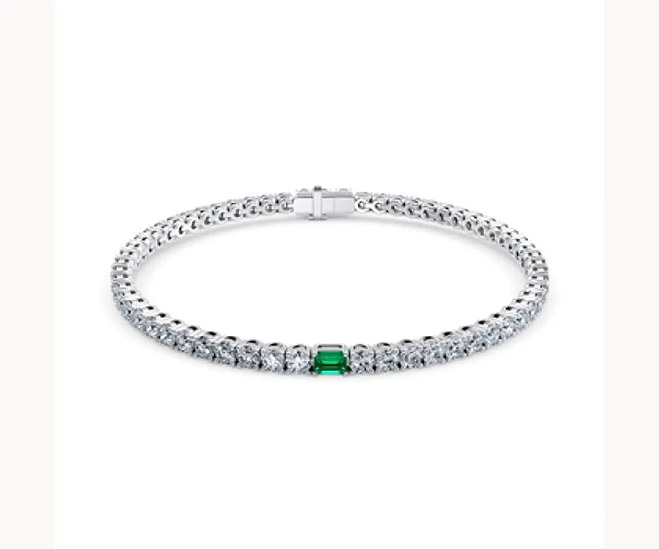 Porce · Pulsera con esmeralda colombiana — Blanco — Foto 1