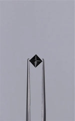 0.40ct Princess Natural Diamond (Colour Fancy Black, Clarity VVS2, Cut EX, GIA Certified)