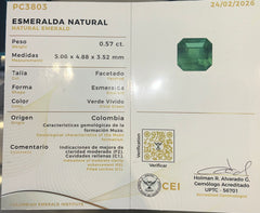 0.57ct Colombian Emerald Origen Muzo