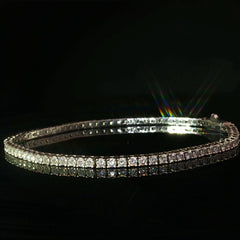 Pulsera tennis diamamtes lab oro 18
