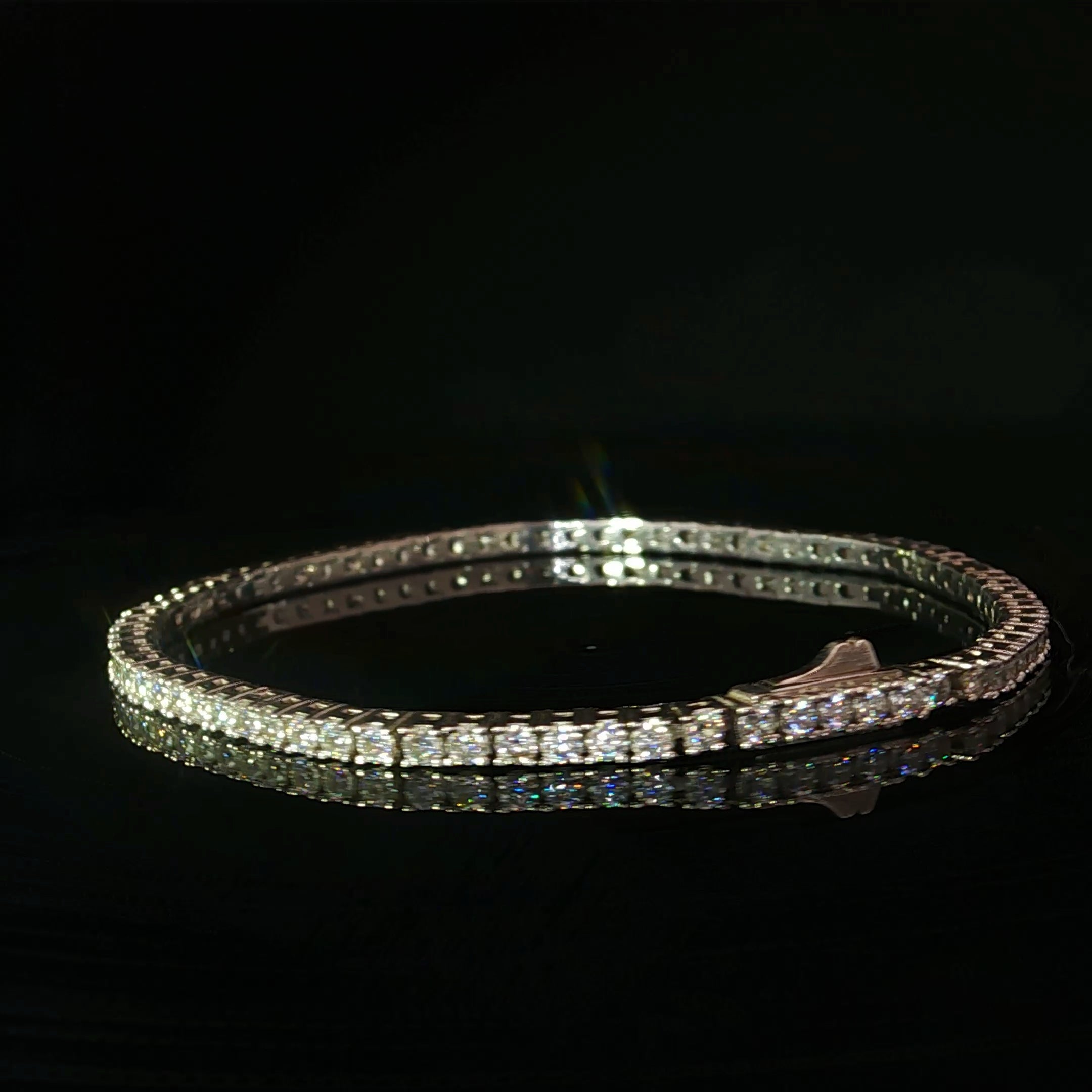 Pulsera tennis diamamtes lab oro 18