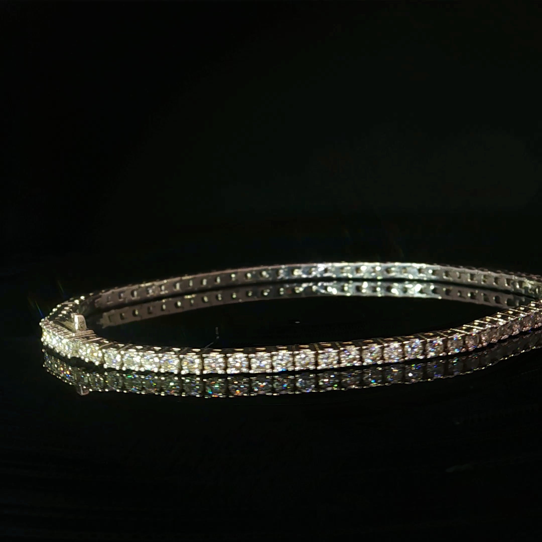 Pulsera tennis diamamtes lab oro 18
