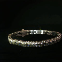 Pulsera tennis diamamtes lab oro 18