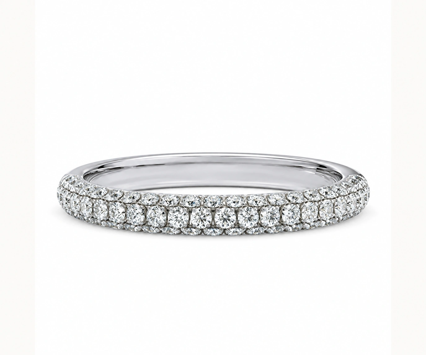 Fidelidad · Triple pavé — Blanco — Foto 1