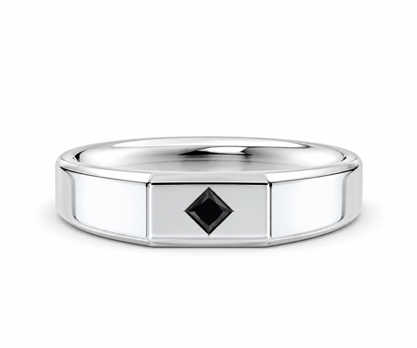 Yolombó · Argolla con diamante negro — Blanco — Foto 1